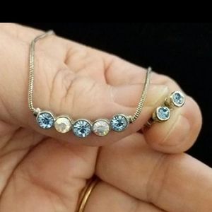 Lia Sophia Crystal Necklace & Earring Set